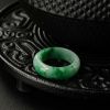 缅甸天然糯种翡翠指环-红掌柜
