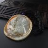 天然糯种飘黄翡翡翠普贤菩萨吊坠-红掌柜