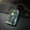 糯种翡翠文殊菩萨吊坠-红掌柜