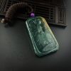 糯种翡翠吊坠-红掌柜