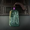 糯种翡翠吊坠-红掌柜