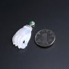 18K金镶冰糯种翡翠佛手吊坠-红掌柜
