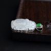 18K镶缅甸天然冰糯种观音吊坠-红掌柜