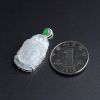 18K镶冰糯种观音头像吊坠-红掌柜