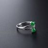 金镶钻缅甸天然冰种翠色翡翠戒指-红掌柜