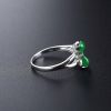 缅甸天然冰种翠色翡翠戒指-红掌柜