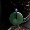 冰糯种翡翠淡绿平安扣吊坠 - 红掌柜