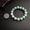 天然糯种飘绿翡翠手串-红掌柜