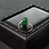 18K金镶钻天然翠色翡翠戒指-红掌柜
