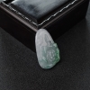 缅甸糯种飘翠翡翠蝶恋花吊坠-红掌柜