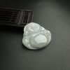 冰糯种淡绿翡翠佛吊坠-红掌柜
