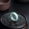 缅甸天然糯种飘绿翡翠戒指-红掌柜