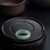 缅甸天然飘绿翡翠戒指-红掌柜