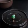 18K金镶缅甸糯种飘绿翡翠葫芦吊坠-红掌柜