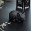 天然乌鸡种翡翠老鼠摆件-红掌柜
