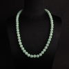 8mm糯种浅绿翡翠项链-红掌柜