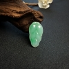 浅绿翡翠叶子吊坠 - 红掌柜