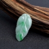 天然糯种飘花翡翠叶子吊坠-红掌柜