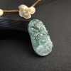 天然糯种飘花翡翠龙吊坠 - 红掌柜
