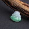 天然糯种飘翠翡翠弥勒佛吊坠 - 红掌柜