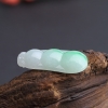 缅甸飘翠翡翠福豆吊坠 - 红掌柜