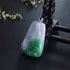 缅甸糯种飘绿翡翠观音吊坠-红掌柜