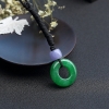 阳绿翡翠平安环吊坠-红掌柜
