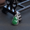 18K金镶钻翡翠葫芦吊坠-红掌柜