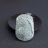 缅甸天然冰种浅绿翡翠虎虎生气吊坠-红掌柜
