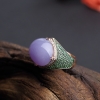 糯种紫罗兰翡翠戒指-红掌柜