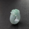 缅甸天然糯种浅绿翡翠貔貅戒指-红掌柜
