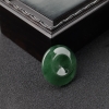 缅甸糯种翠色翡翠平安扣戒面-红掌柜