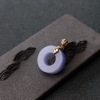 金镶钻糯种紫罗兰翡翠路路通吊坠-红掌柜