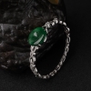 金镶钻糯冰种翠色翡翠手镯-红掌柜