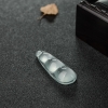 冰种淡晴水翡翠吊坠-红掌柜