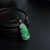 缅甸糯种满绿翡翠佛吊坠-红掌柜