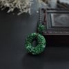 糯种翡翠平安扣吊坠-红掌柜