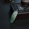 18K金镶冰糯种浅绿翡翠观音吊坠 - 红掌柜