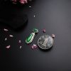 天然糯种阳绿翡翠吊坠 - 红掌柜