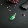 冰糯种飘绿翡翠吊坠 - 红掌柜