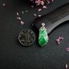 天然冰糯种飘绿翡翠吊坠 - 红掌柜
