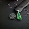 糯种阳绿翡翠吊坠 - 红掌柜