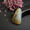 天然糯种黄翡坐禅吊坠-红掌柜