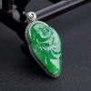 缅甸糯冰种阳绿翡翠佛吊坠-红掌柜