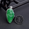 缅甸糯冰种阳绿翡翠佛吊坠-红掌柜