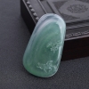 天然糯冰种晴水翡翠一马平川吊坠-红掌柜