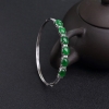 18K镶钻缅甸天然糯种翠色翡翠手镯-红掌柜