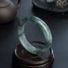 缅甸A货飘花翡翠手镯 - 红掌柜