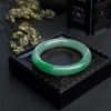 缅甸天然糯种飘绿翡翠手镯-红掌柜
