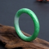 58#豆种阳绿翡翠圆镯-红掌柜